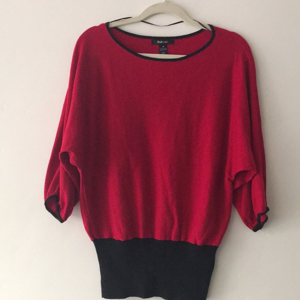 Red and Black Sweater